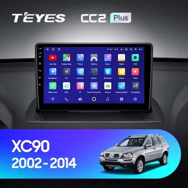Штатная магнитола Teyes CC2 Plus 4/32 Volvo XC90 Тип-C (2002-2014)