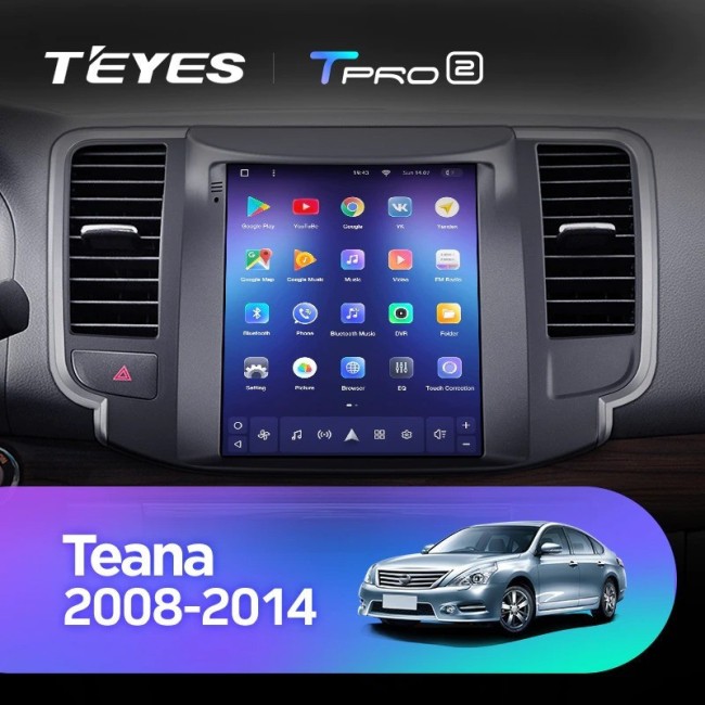 Штатная магнитола Tesla style Teyes TPRO 2 3/32 Nissan Teana J32 2008-2013
