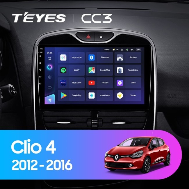 Штатная магнитола Teyes CC3 3/32 Renault Clio 4 BH98 KH98 (2012-2015)