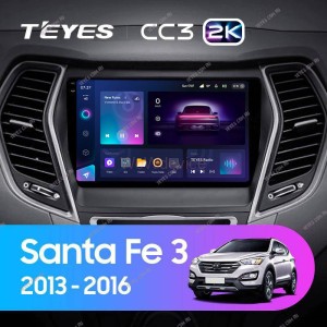 Штатная магнитола Teyes CC3 2K 360 6/128 Hyundai Santa Fe 3 (2013-2016) Тип-B