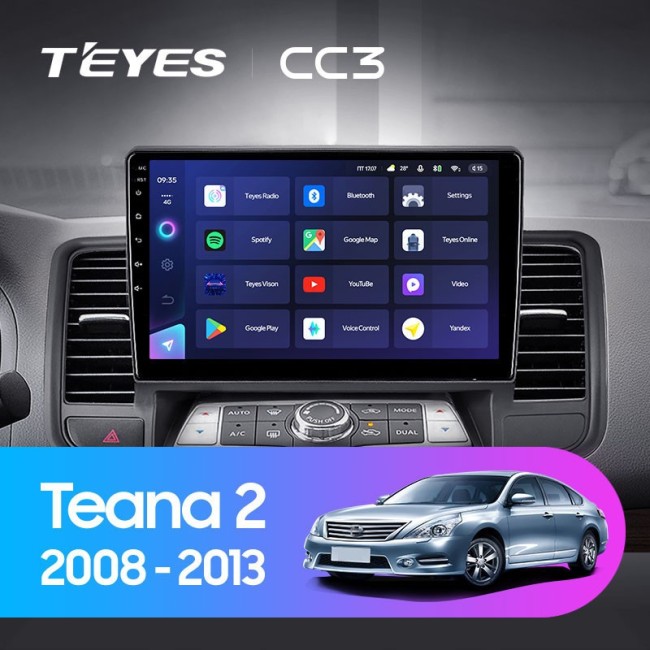 Штатная магнитола Teyes CC3 6/128 Nissan Teana J32 (2008-2013) Тип-А