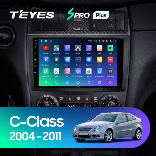 Штатная магнитола Teyes SPRO Plus 4/64 Mercedes Benz C-Class W203 CL203 C209 A209 (2004-2011)