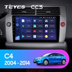 Штатная магнитола Teyes CC3 360 6/128 Citroen C4 (2004-2014)