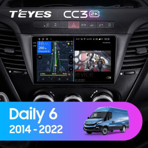Штатная магнитола Teyes CC3 2K 360 6/128 Iveco Daily 6 (2014-2022)