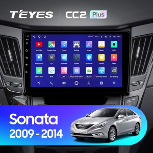 Штатная магнитола Teyes CC2 Plus 6/128 Hyundai Sonata 6 YF (2009-2014) Тип-B
