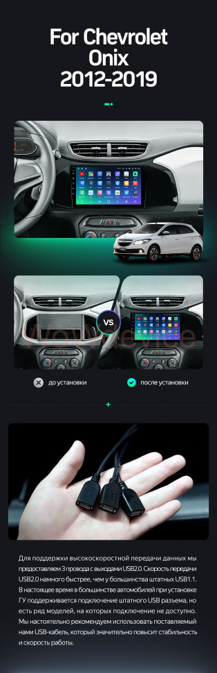 Штатная магнитола Teyes SPRO Plus 6/128 Chevrolet Onix (2012-2019)