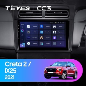 Штатная магнитола Teyes CC3 3/32 Hyundai Creta 2 2021+ (матовая) F1