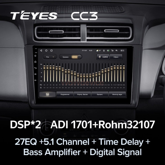 Штатная магнитола Teyes CC3 3/32 Hyundai Creta 2 2021+ (матовая) F1