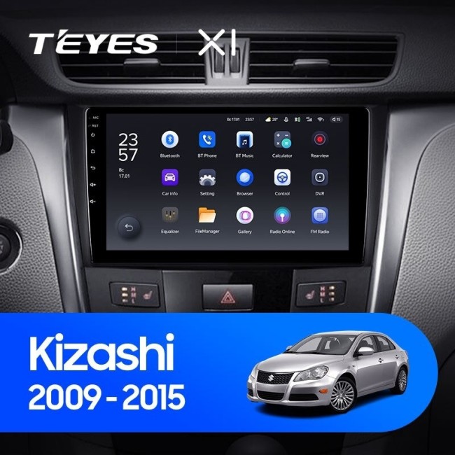 Штатная магнитола Teyes X1 4G 2/32 Suzuki Kizashi (2009-2015)