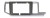 Рамка магнитолы 10.2" (цв.Серебро) для HONDA StepWGN 2009-2015 Правый руль