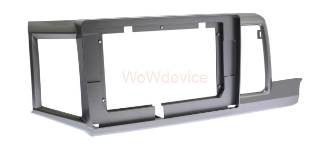Рамка магнитолы 10.2" (цв.Серебро) для HONDA StepWGN 2009-2015 Правый руль