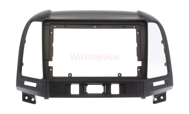 Рамка магнитолы 9.0" (цв.Черный) для HYUNDAI Santa Fe 2006-2012 Левый руль