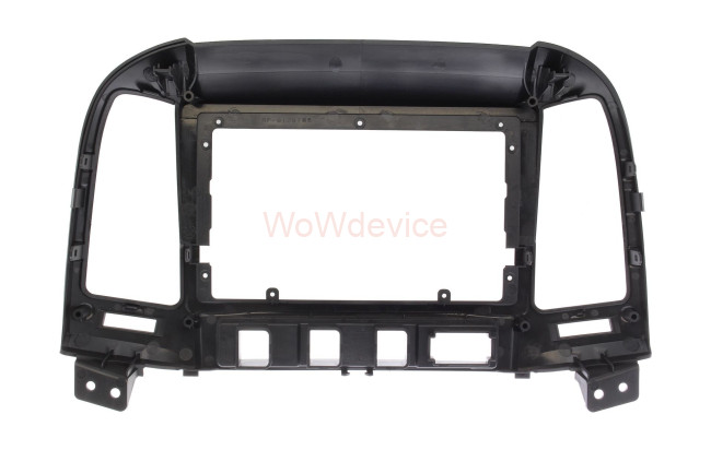 Рамка магнитолы 9.0" (цв.Черный) для HYUNDAI Santa Fe 2006-2012 Левый руль