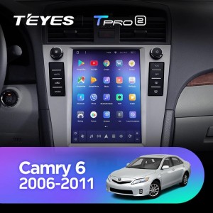 Штатная магнитола Tesla style Teyes TPRO 2 4/64 Toyota Camry 6 XV 40 2006-2011 F1