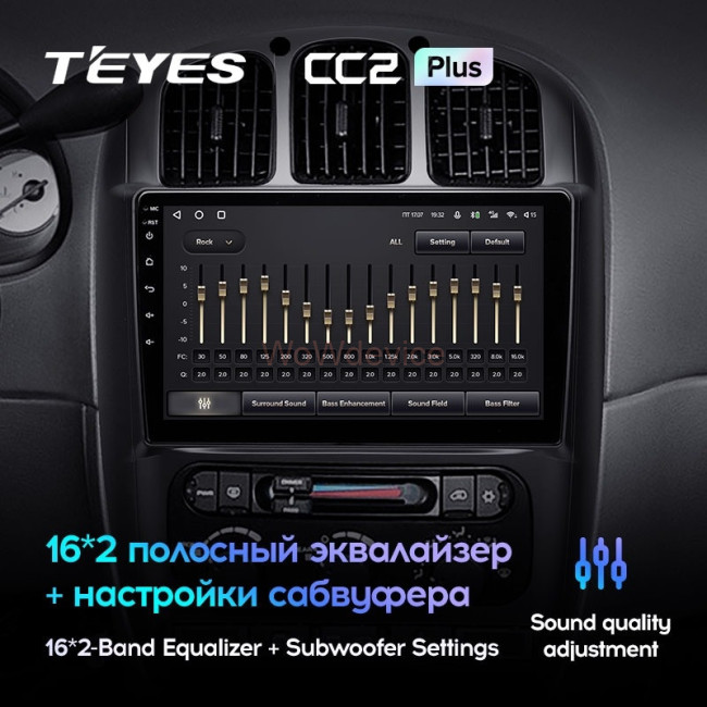 Штатная магнитола Teyes CC2 Plus 6/128 Dodge Caravan 4 (2000-2007) Тип А