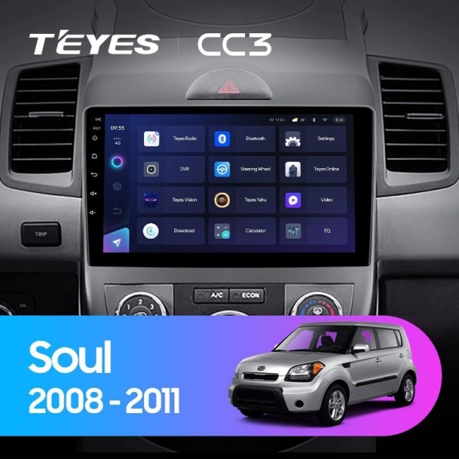 Штатная магнитола Teyes CC3 3/32 Kia Soul 1 (2008-2014)