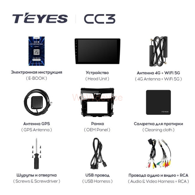 Штатная магнитола Teyes CC3 6/128 Nissan Teana J33 (2013-2015) Тип-B