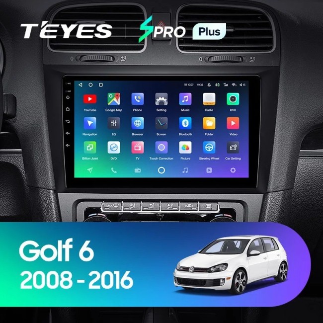 Штатная магнитола Teyes SPRO Plus 3/32 Volkswagen Golf 6 (2008-2016)