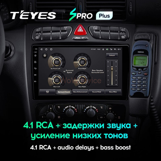 Штатная магнитола Teyes SPRO Plus 4/64 Mercedes Benz C/CLK Class S203 W203 W209 A209 (2000-2005)