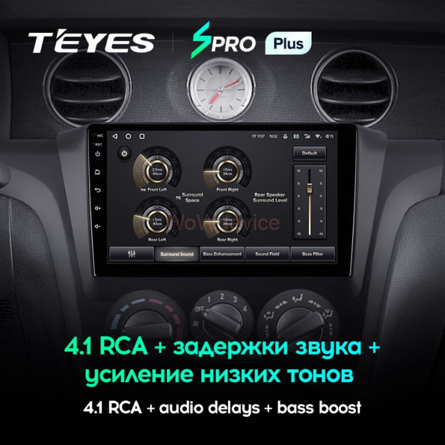 Штатная магнитола Teyes SPRO Plus 6/128 Mitsubishi Outlander 1 (2002-2008) Тип-A