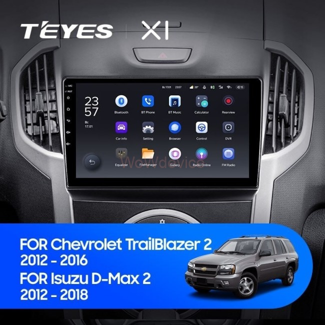 Штатная магнитола Teyes X1 4G 2/32 Chevrolet TrailBlazer 2 (2012-2015)