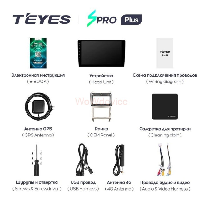Штатная магнитола Teyes SPRO Plus 4/64 Hyundai ix55 (2006-2015) Штатная магнитола Teyes SPRO Plus 4/64 Hyundai ix55 (2006-2015)
