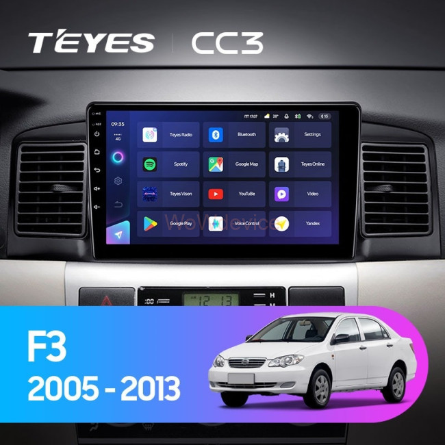Штатная магнитола Teyes CC3L 4/32 BYD F3 (2005-2013)