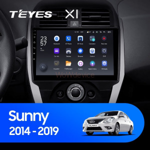 Штатная магнитола Teyes X1 4G 2/32 Nissan Sunny (2014-2019) F1