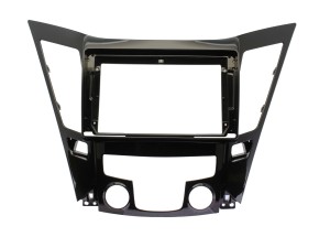 Рамка магнитолы 9.0" (цв.Глянцевый Черный) для HYUNDAI Sonata, i-45 (YF) 2010-2014