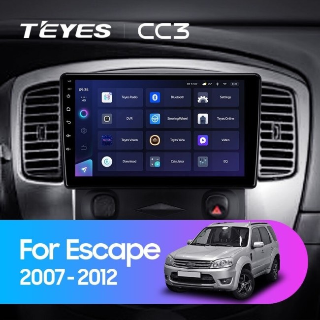 Штатная магнитола Teyes CC3 4/64 Ford Escape (2007-2012)
