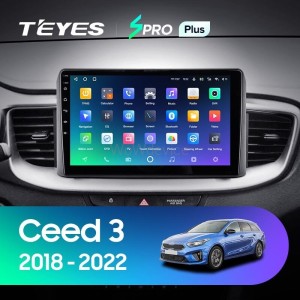 Штатная магнитола Teyes SPRO Plus 4/64 Kia Ceed 3 CD (2018-2022)