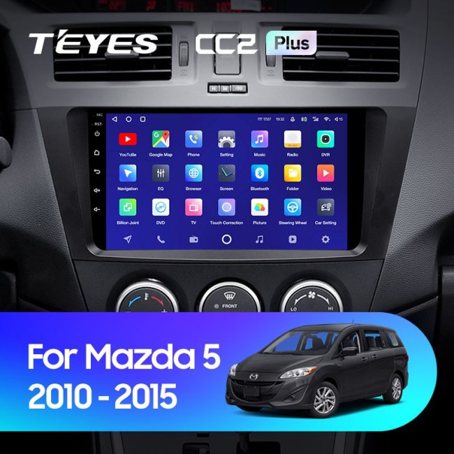 Штатная магнитола Teyes CC2L Plus 1/16 Mazda 5 3 CW (2010-2015)