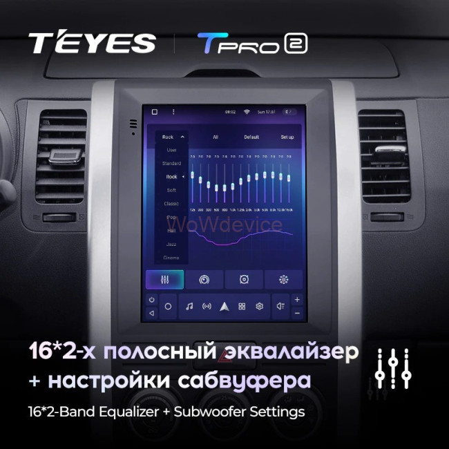 Штатная магнитола Tesla style Teyes TPRO 2 3/32 Nissan X-Trail 2007-2015 Тип A
