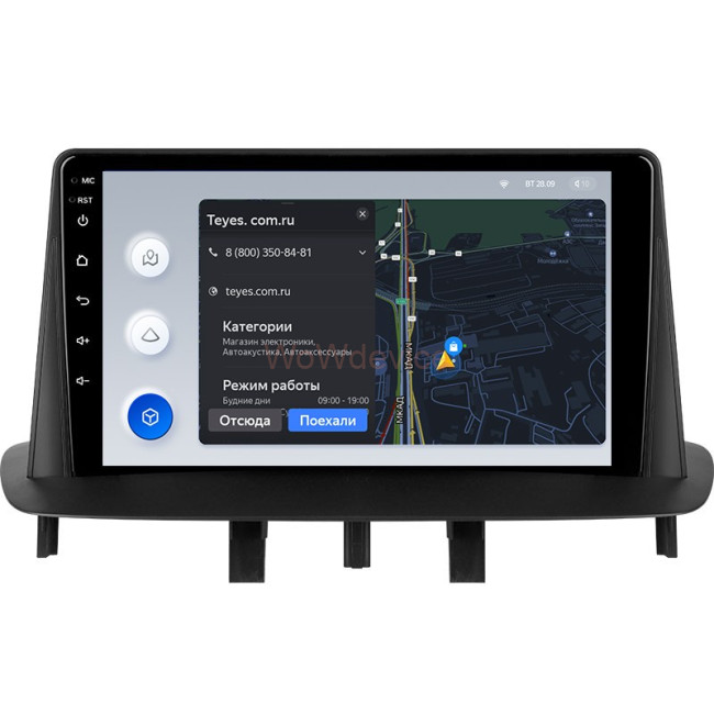 Штатная магнитола Teyes X1 4G 2/32 Renault Megane 3 (2008-2014)