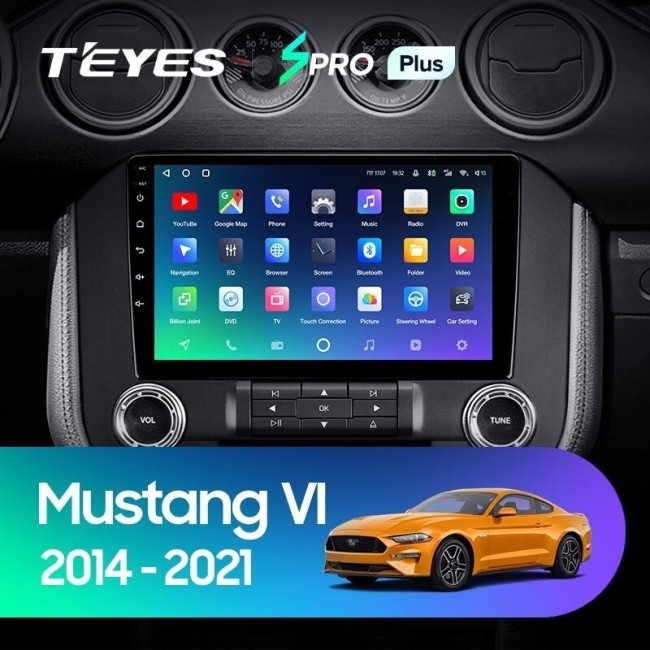 Штатная магнитола Teyes SPRO Plus 4/64 Ford Mustang VI S550 (2014-2021) Тип А