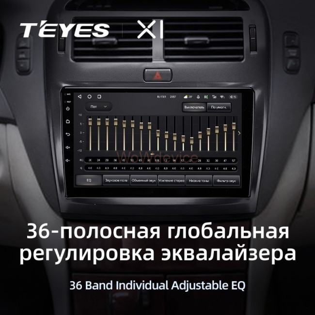 Штатная магнитола Teyes X1 4G 2/32 Toyota Celsior XF30 (2000-2006) F1