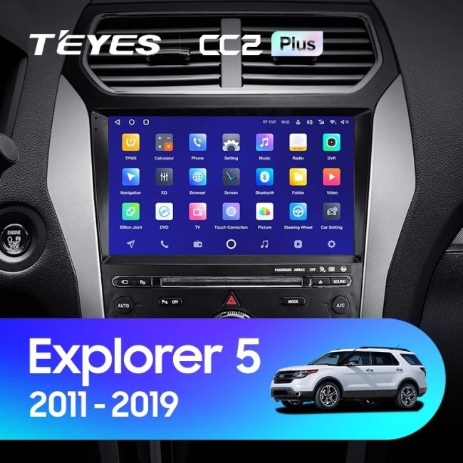 Штатная магнитола Teyes CC2 Plus 3/32 Ford Explorer 5 (2011-2019) Тип-В