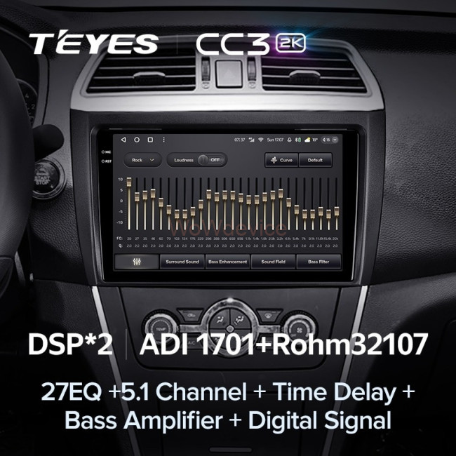 Штатная магнитола Teyes CC3 2K 4/64 Lifan 650EV (2015-2019)