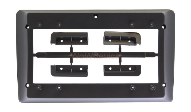 Рамка магнитолы 9.0" (цв.Черный) для NISSAN Serena (C25) 2008-2010 Правый руль