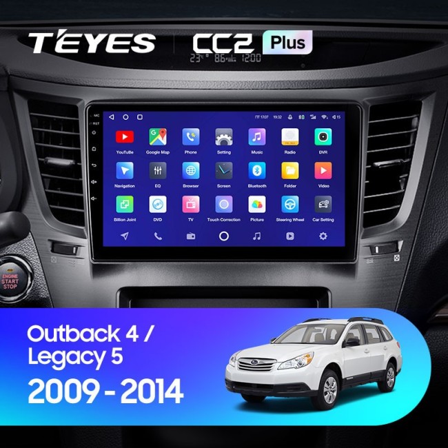 Штатная магнитола Teyes CC2 Plus 3/32 Subaru Legacy 5 (2009-2014)