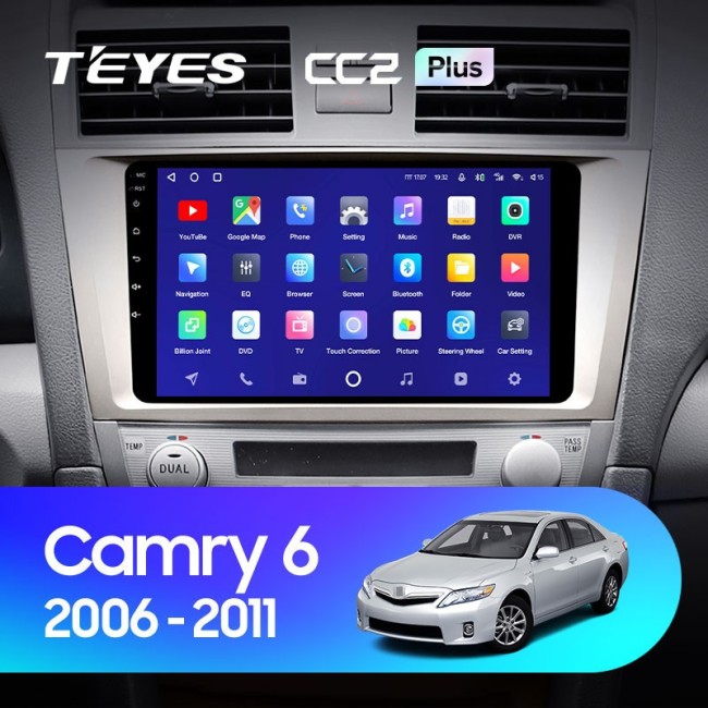 Штатная магнитола Teyes CC2 Plus 4/64 Toyota Camry 6 XV 40 50 (2006-2011) F1