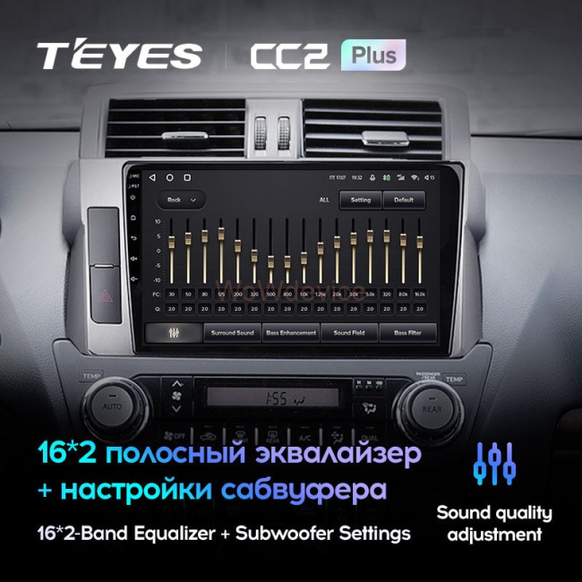 Штатная магнитола Teyes CC2 Plus 6/128 Toyota Land Cruiser Prado 150 (2013-2017) Штатная магнитола Teyes CC2 Plus 6/128 Toyota Land Cruiser Prado 150 (2013-2017)