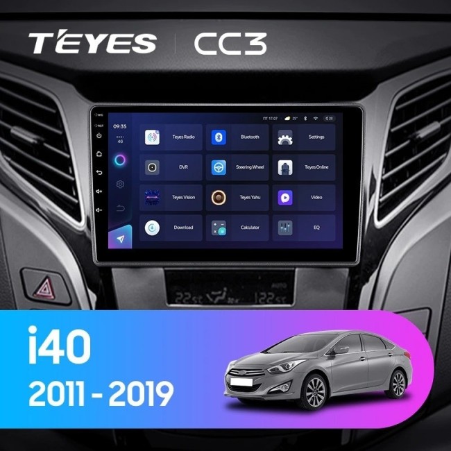 Штатная магнитола Teyes CC3 3/32 Hyundai i40 (2011-2019) Тип-А