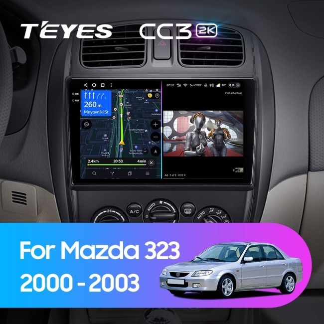 Штатная магнитола Teyes CC3 2K 3/32 Mazda 323 BJ (2000-2003)