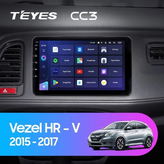 Штатная магнитола Teyes CC3 4/64 Honda HR-V (2015-2018)