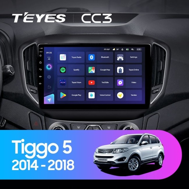 Штатная магнитола Teyes CC3 6/128 Chery Tiggo 5 (2014-2018)