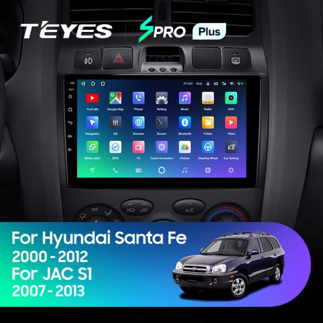 Штатная магнитола Teyes SPRO Plus 6/128 Hyundai Santa Fe SM (2000-2012)