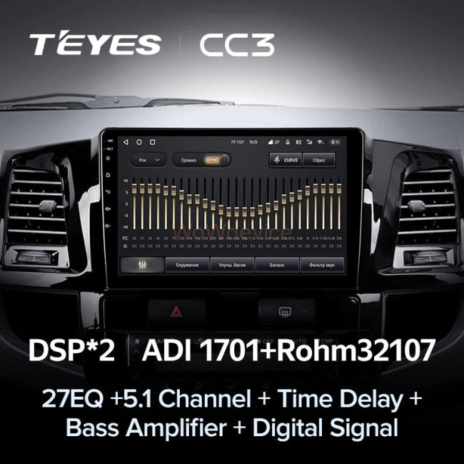 Штатная магнитола Teyes CC3 360 6/128 Toyota Fortuner (2008-2014) F1 Штатная магнитола Teyes CC3 360 6/128 Toyota Fortuner (2008-2014) F1