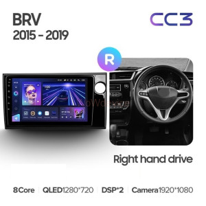 Штатная магнитола Teyes CC3 4/32 Honda BRV (2015-2019) Правый руль