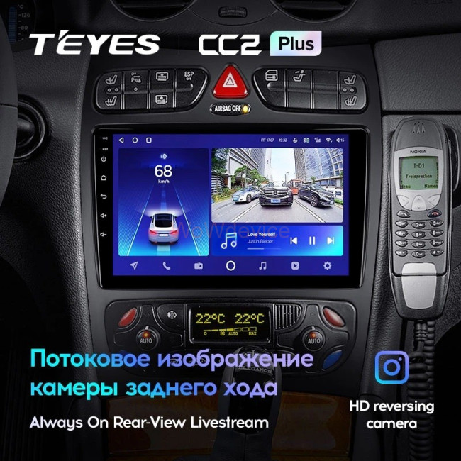 Штатная магнитола Teyes CC2L Plus 2/32 Mercedes-Benz CLK Class C209 A209 (2002-2005)